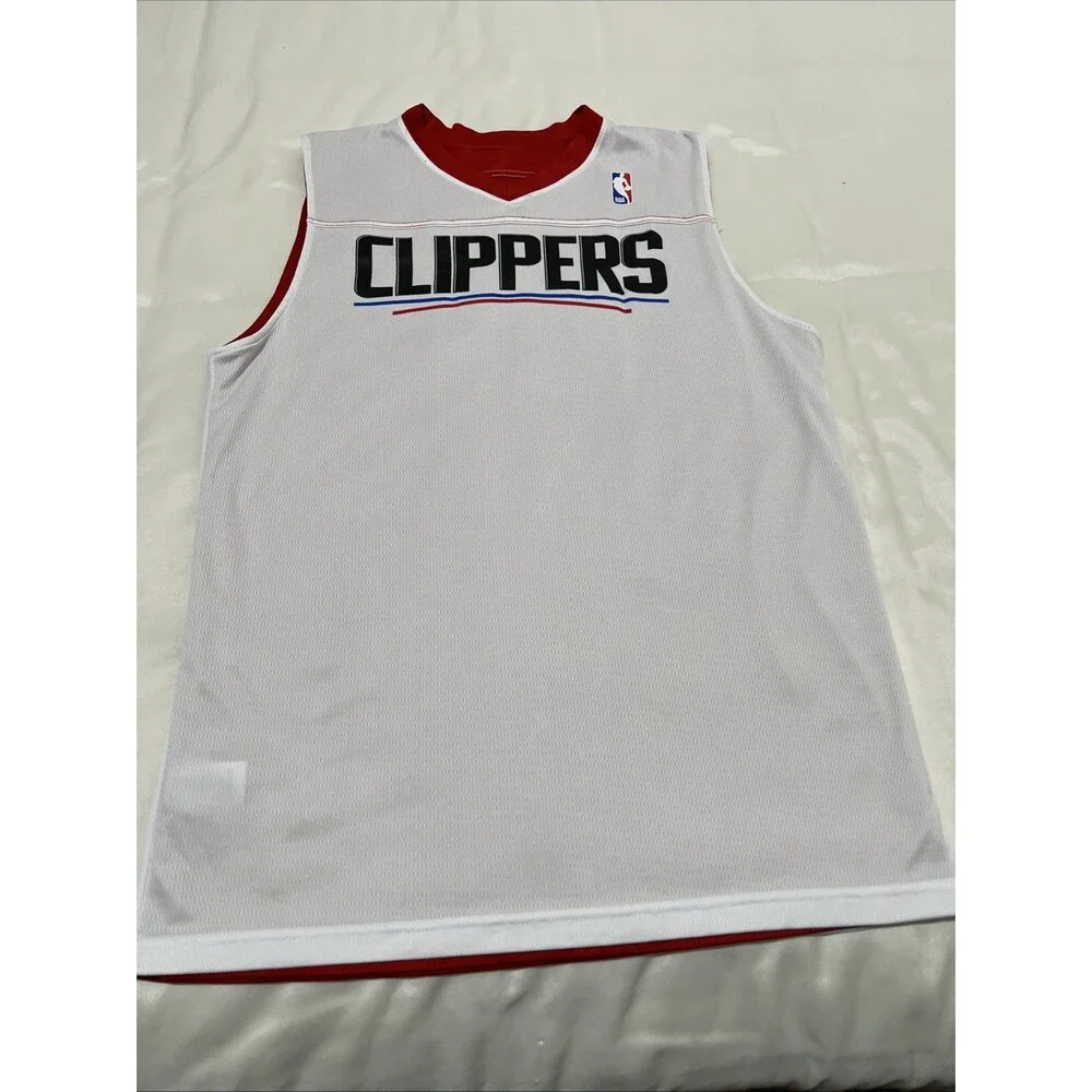 VTG Clippers Los Angeles 14 Basketball Jersey Tank REVERSIBLE M RedWhite Y2K NBA
